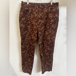 Vintage Ralph Lauren Brown Floral Pants from the 90’s